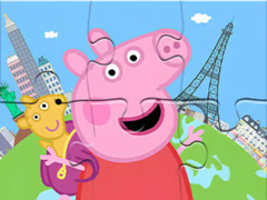 Joc Jigsaw Puzzle: Peppa Travel Around