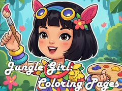 Joc Jungle Girl: Coloring Pages