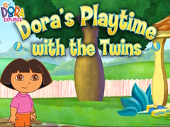 Joc Dora the Explorer Dora's Playtime with the Twins